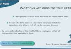 Vacations are good for your heart