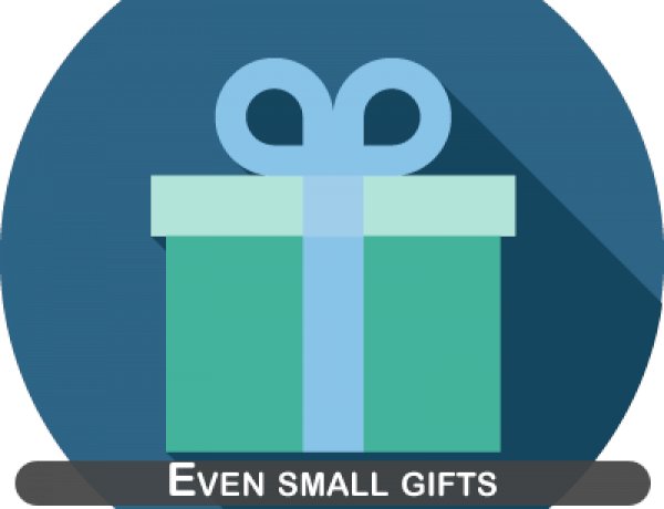 Even small gifts boost business