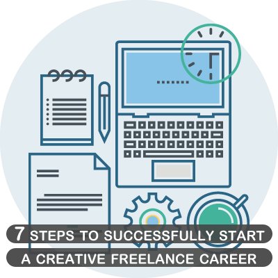 7 steps to successfully start a creative freelance career